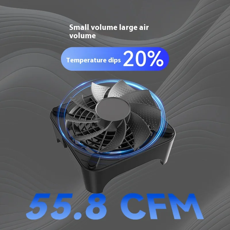 

Power Train Z-X1 router heat sink 12CM Single fan MINI Host stand Black support frame USB power supply interface