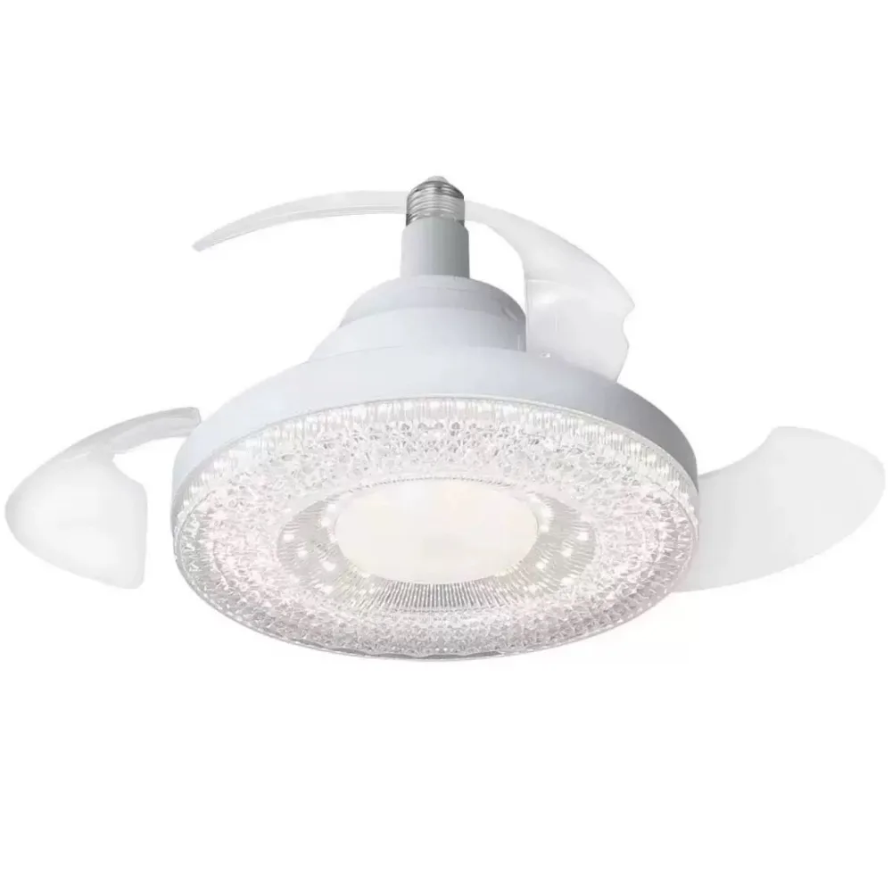 JOYINLED E27 2-in-1 Deckenventilator mit Fernbedienung LED 3 Einstellbare Beleuchtungskörper 3 Farben Ventilator-Leuchte Schlafzimmer Wohnzimmer