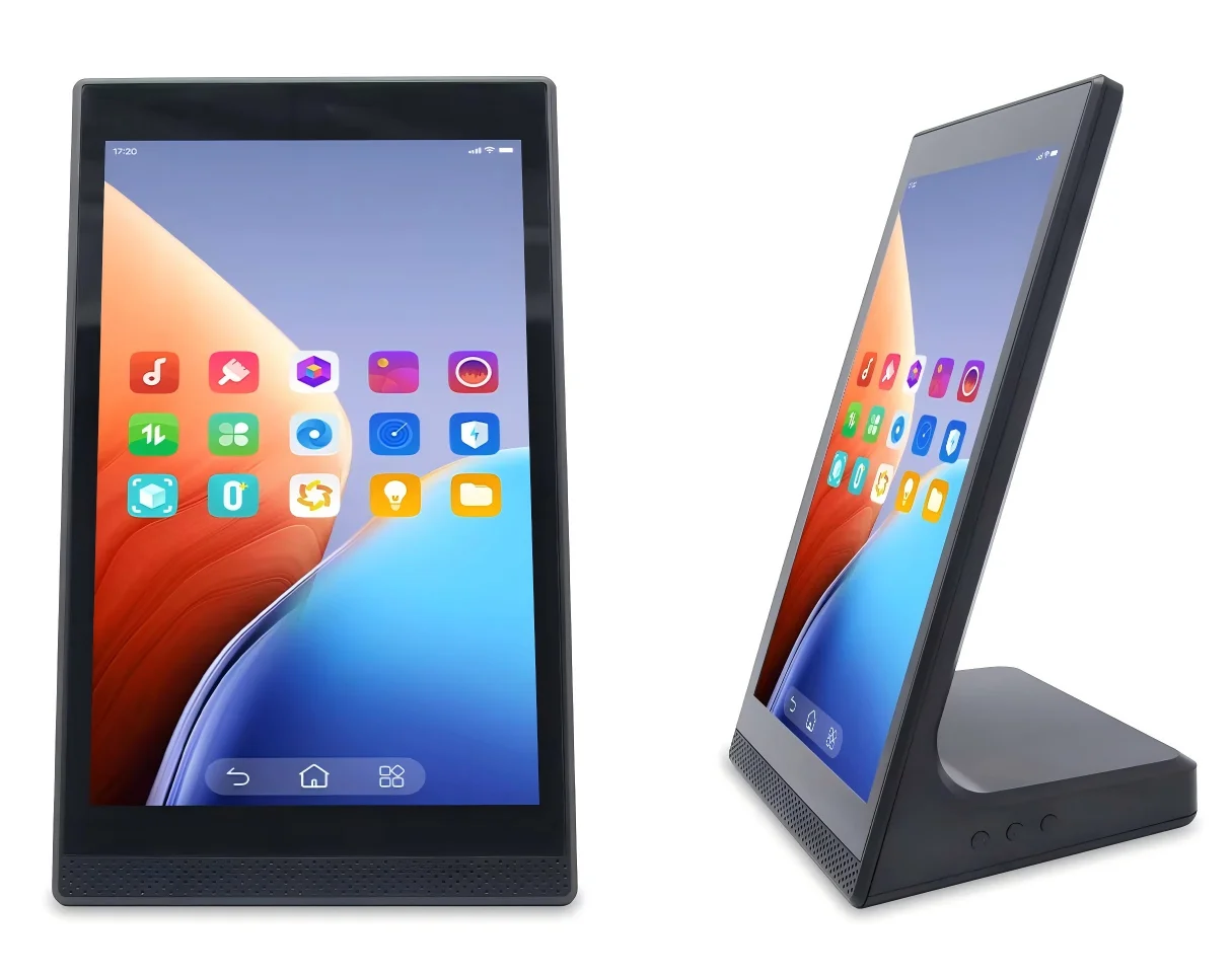 Urządzenie do obsługi z pionowym ekranem z Androidem 13, Kiosk do zamówień z ekranem dotykowym w formacie pionowym, Urządzenie do ocen klientów, Terminal POS Loyverse