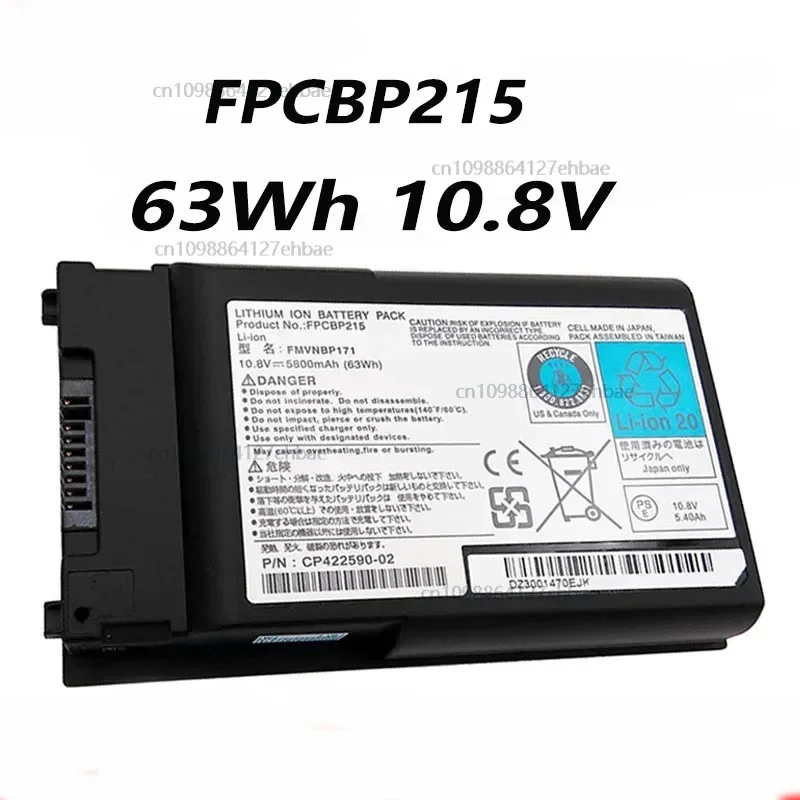 

FPCBP215 FPCBP200 FMVNBP179 FMVNBP171 63Wh 10.8V Laptop Battery For Fujitsu LifeBook T1010 TH700 T730 T731 T900Fast