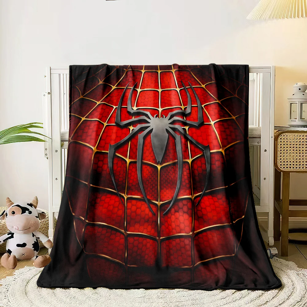 Marvel Spider Man thin blanket, Lightweight Flannel Throw for Sofa,Bed,Travel,Camping,Livingroom,Office,Couch,Chair, and Bed