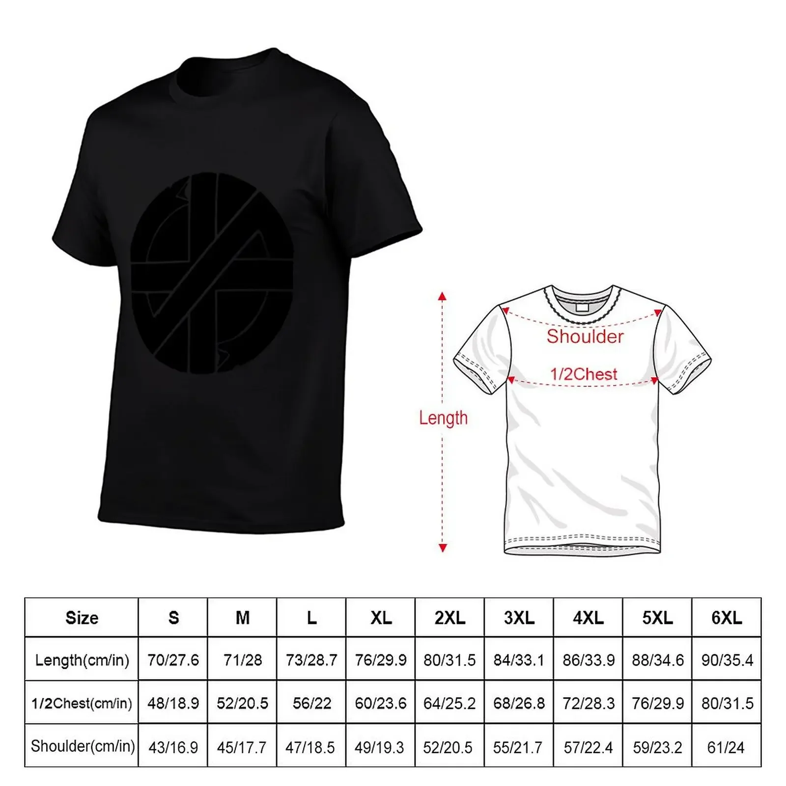 Crass Logo T-Shirt anime stuff anime figures sweat graphics outfits for men