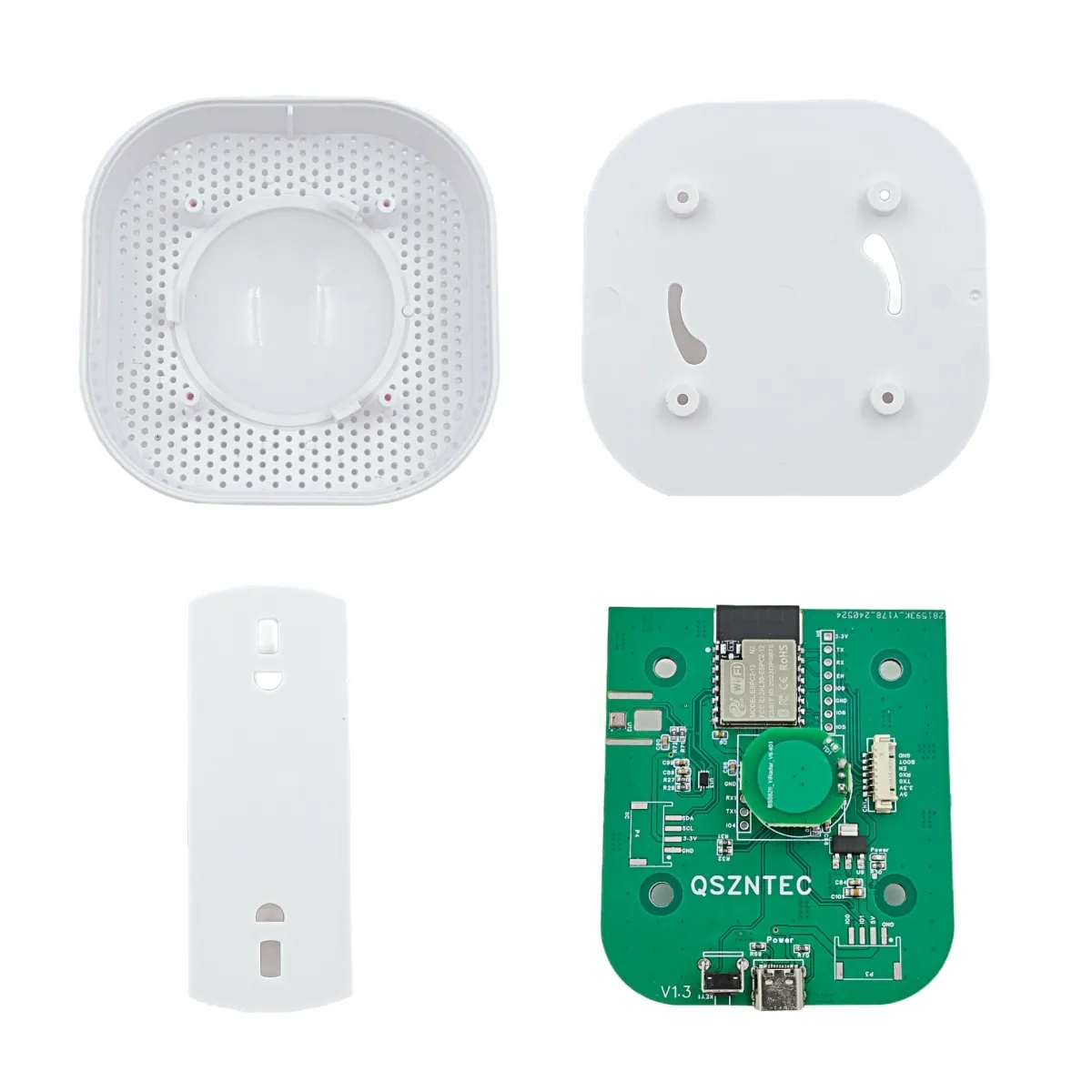 Homekit Wifi Smart Sensor Temperature Humidity Light and Human Body Type-C for Home Assistant