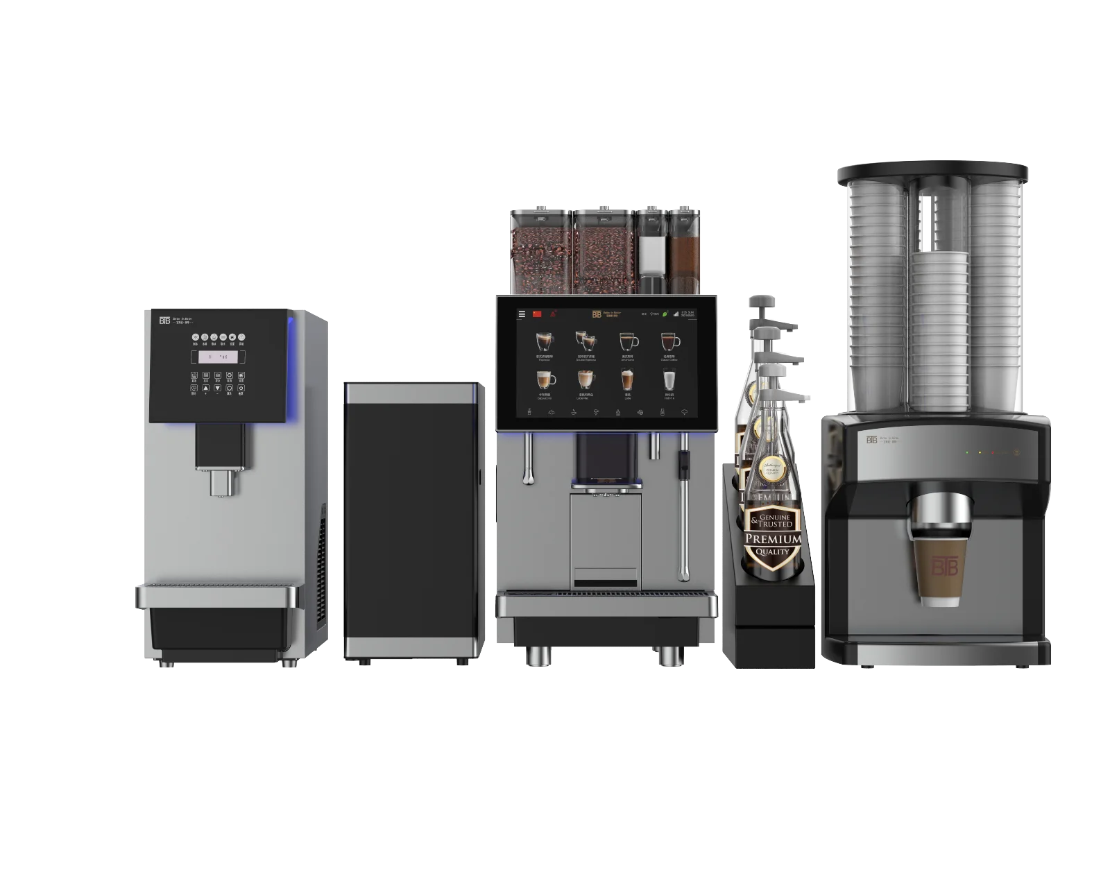 #BTB-302 Programmable Stainless Steel Bean to Cup Commercial Automatic Espresso Cappuccino Coffee Machine for Hotel Use