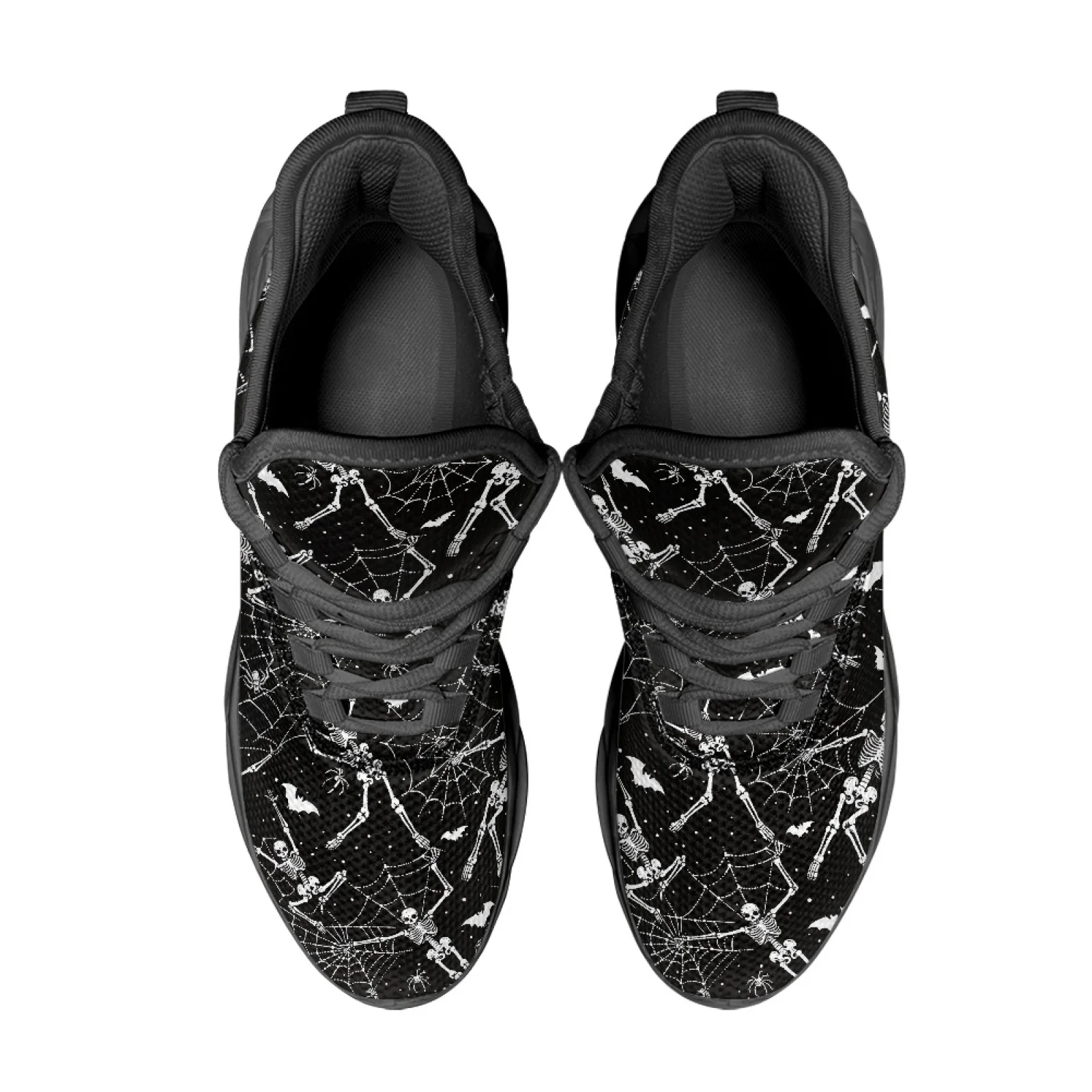PENSTROLL Spider Web Design Running Shoes Mens Running Shoes for Adults Lace-Up Athletic Shoes