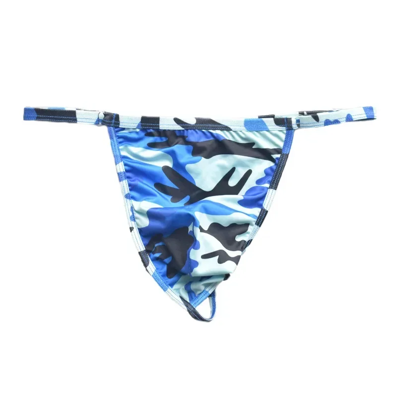 

4-piece Men's Sexy Thong Underwear Camouflage Low Waist Underpants New G-strings Adjustable Thongs Jockstrap T-back Gay Panties