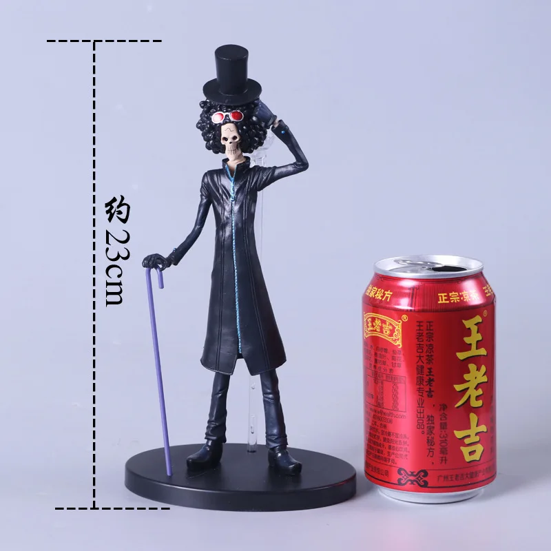 One Piece 16-23cmAnime Figure Brooke Black Series Model Dolls Pvc Action Figure Collection Decoration Kids Birthday Toys Gifts