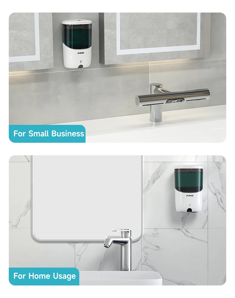 Automatic Soap Dispenser AK1216 700ml Volume ABS Plastic 5 Levels Adjustable Easy Refilling Touchless and Hygienic No Dripping
