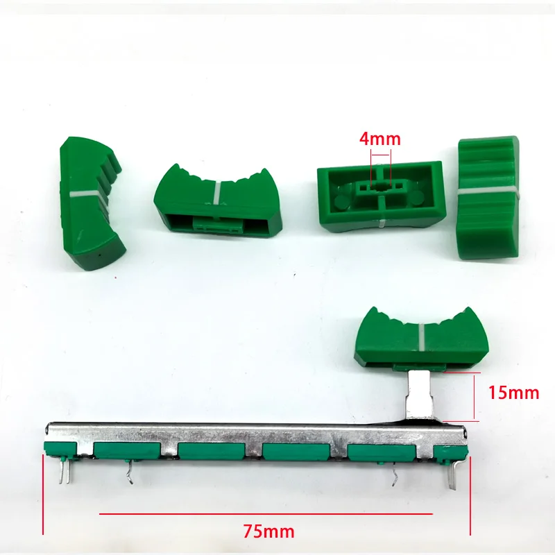 2PCS Yamaha MX12/4 mixing table length 75mm, sliding potentiometer A10K, push handle length 15mm Eight color hat cap