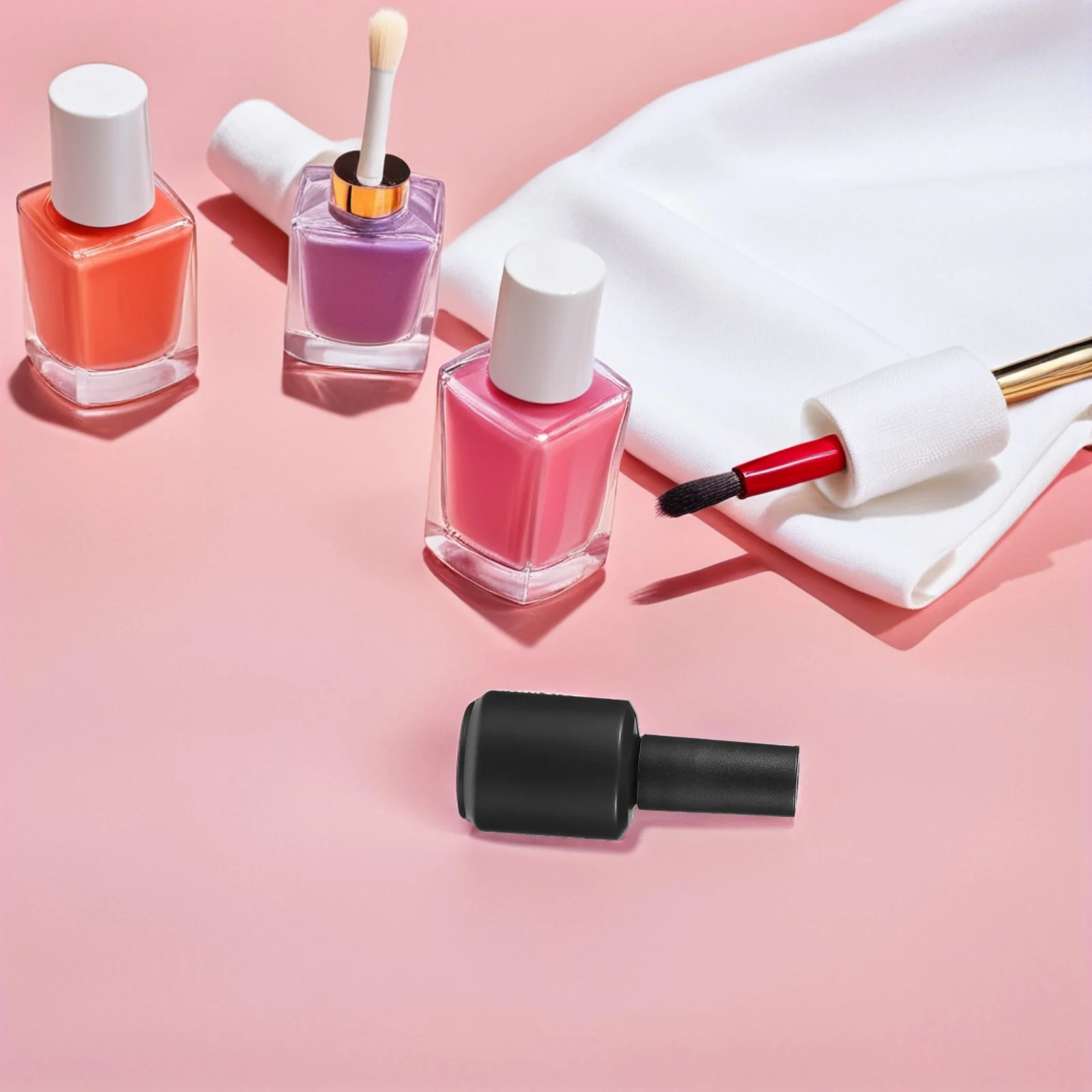 

10Pcs Glass Empty Nail Polish Bottles Reusable Dispensers for Essential Oil Tea Tree Oil Manicure Touch Up Tools Portable Small