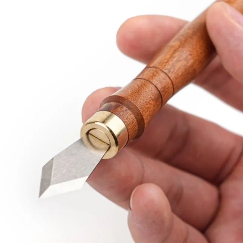 【KITS】목공용 스크라이빙 나이프 도구 모델 조각용 양방향 DIY 스크라이빙 연필 마킹 도구