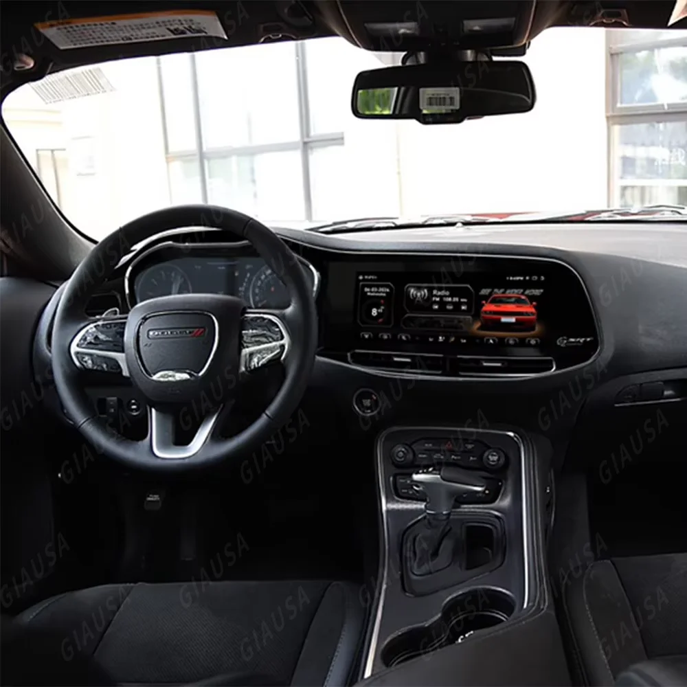 Hy 12.3 بوصة ل دودج تشالينجر Srt Hellcat 2010 -2023 Carplay راديو السيارة أندرويد Lcd شاشة تعمل باللمس مشغل وسائط متعددة نظام تحديد المواقع نافي 4g