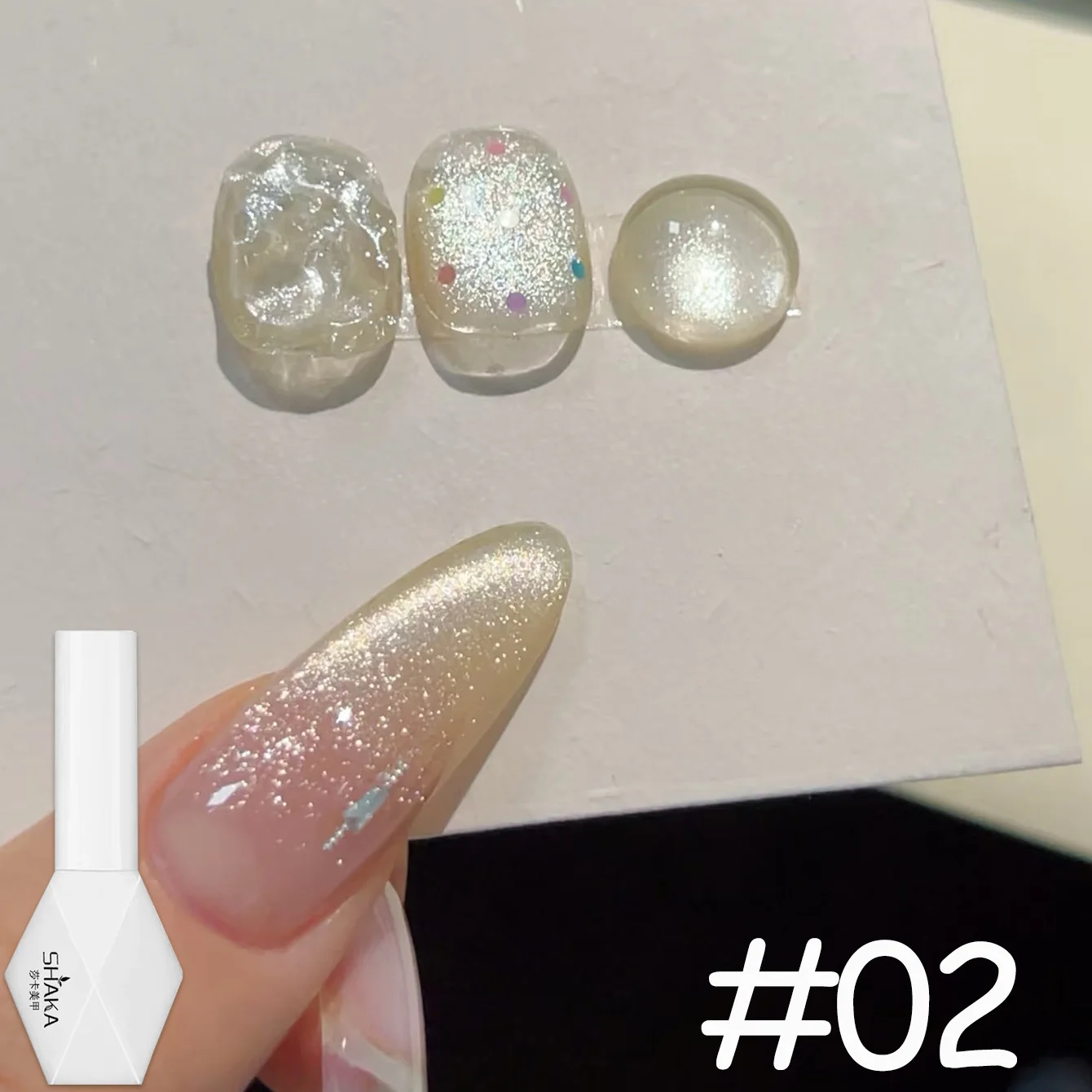 1-6 Stück SHAKA Frühling Sommer Guiyuan Katzenauge Gel-Nagellack 2026 Neuer Temperamentvoller Aufhellender Glasperlen-Nagellack – Detail 3
