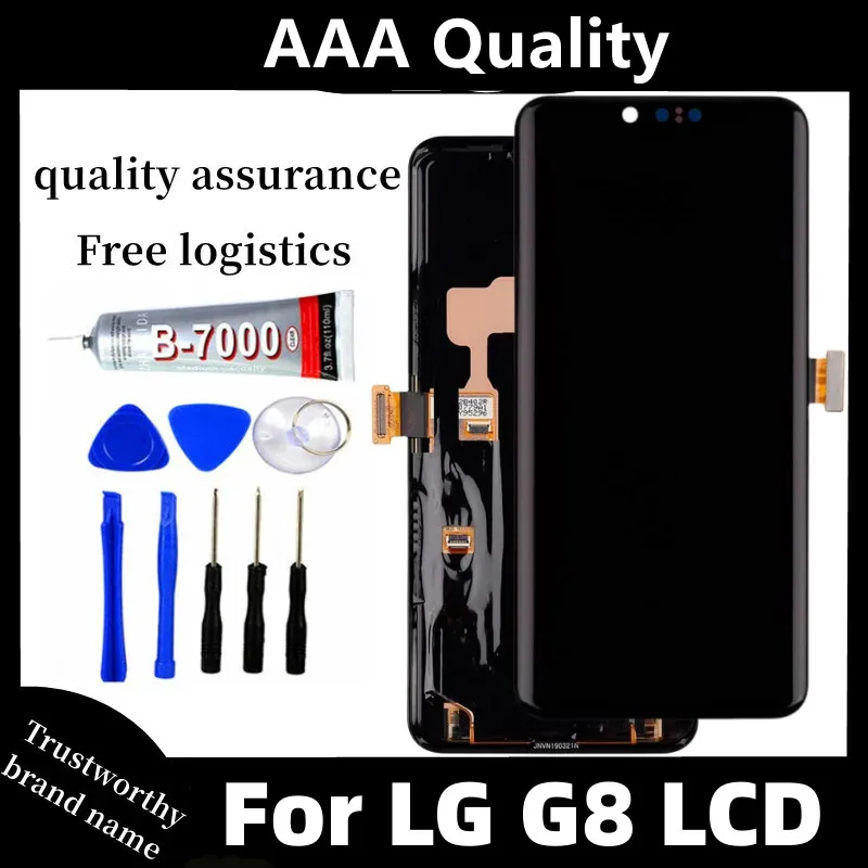 

For LG G8 LCD LCD Display Touch Screen Digitizer AssemblyLMG820QM7 G820UMB LMG820UM0 G820 With frame For LG G8 ThinQ replacement