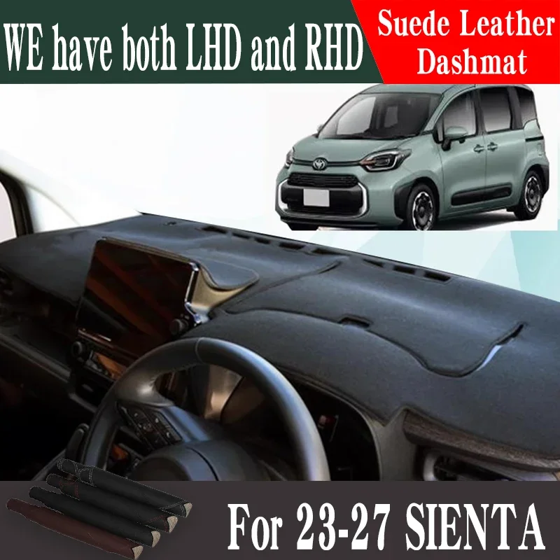 

For 2024-2027 SIENTA Car Accessories Leather Dashmat Dash Mat Pad Dashboard Cover Protector Carpet