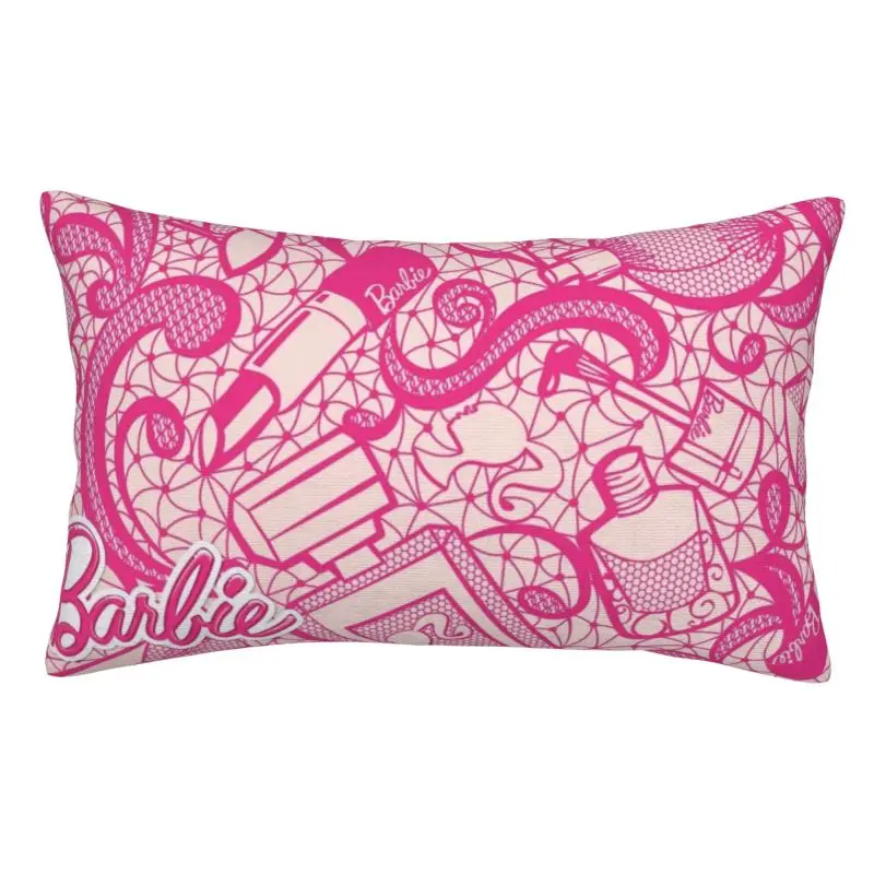 Custom Barbie Pattern Pillow Case Nordic Cushion Cover Pillowcase