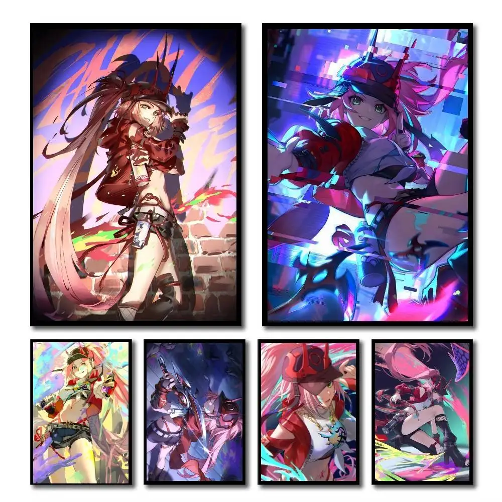Anime Game Honkai Star Rail Rappa Posters HD Print Vintage Wall Art Decor for Home Study Room