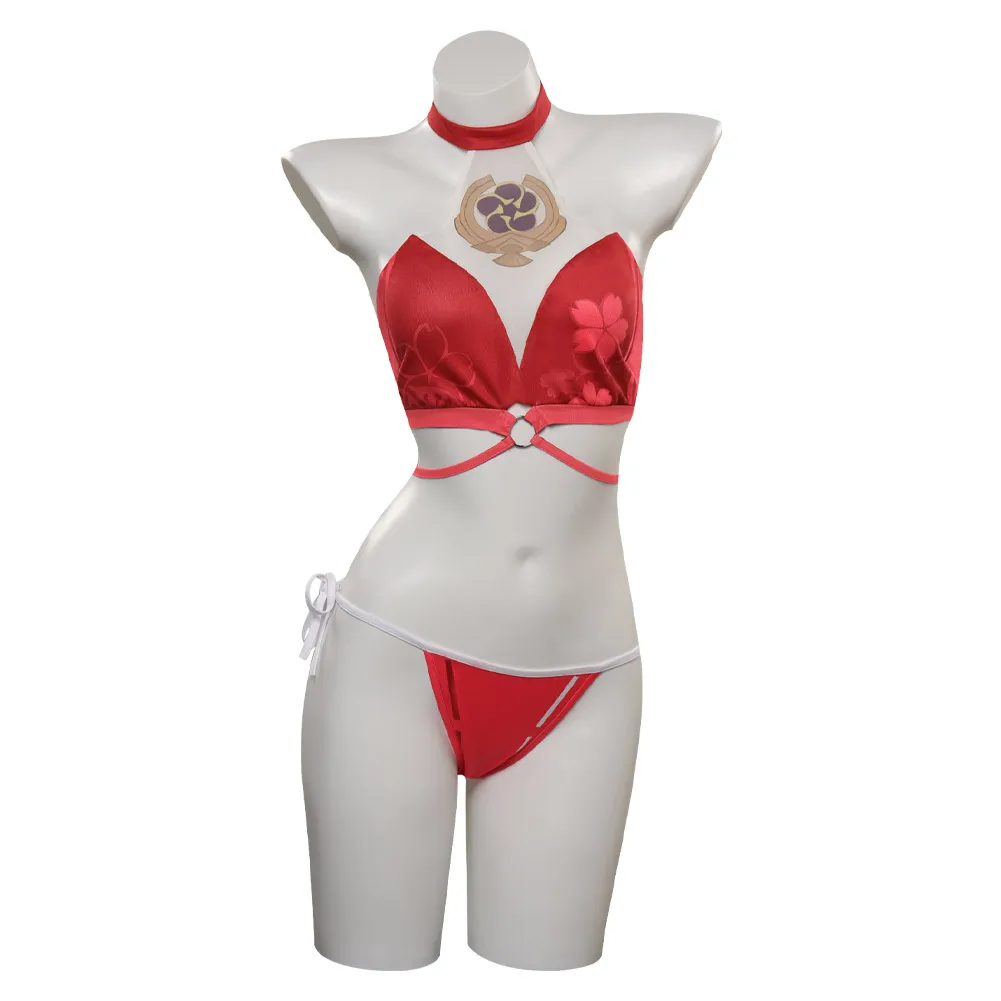 Yae Miko Cosplay Genshin Impact Costume Swimsuit Halloween Carnival Party Disguise Suit