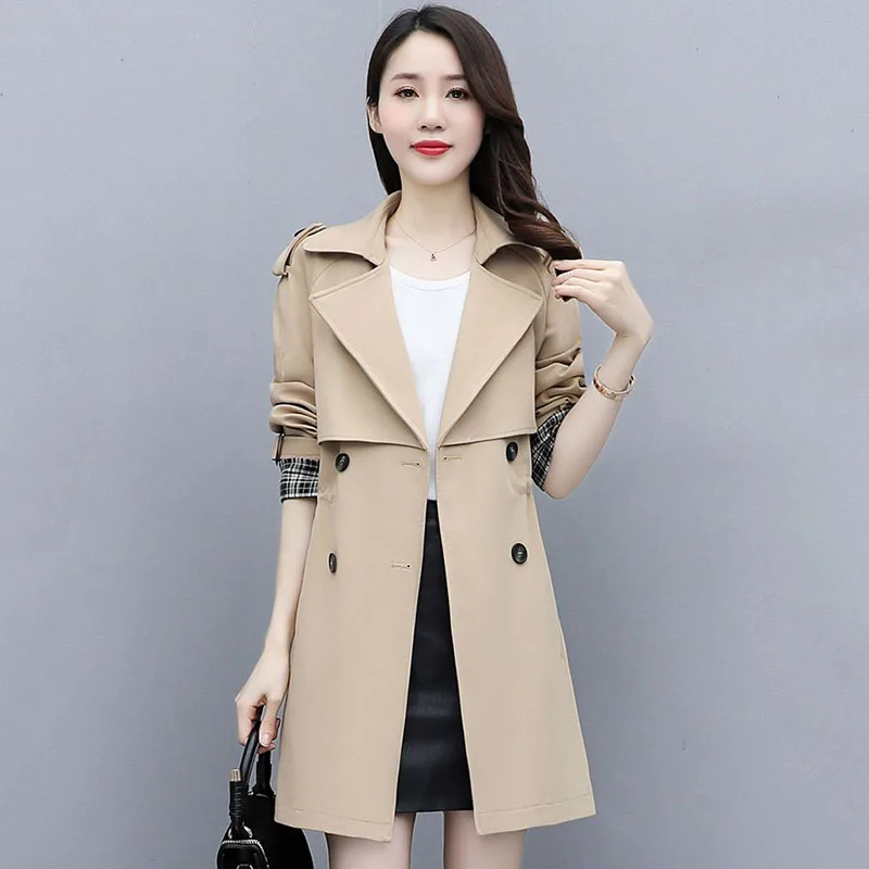 Windbreaker Women In Spring 2023, The New Korean Version Of Waist-shrinking, Slim, Casual Temperament And Drooping Fashion Coat