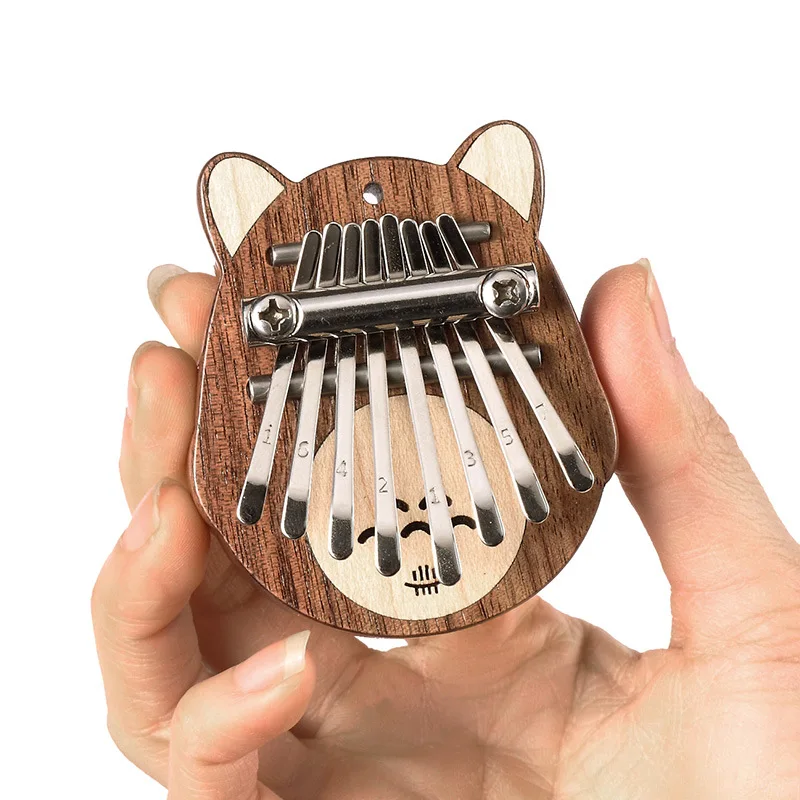 HLURU Mini Kalimba 8 Keys Professional Thumb Piano - Portable Finger Piano Gift Kids Piano Beginners Musical Instruments