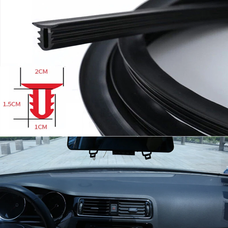 

1.6M Auto Dashboard Sealing Strip Noise Sound Insulation Rubber Strips Universal for Weatherstrip Auto Accessories Car Stickers