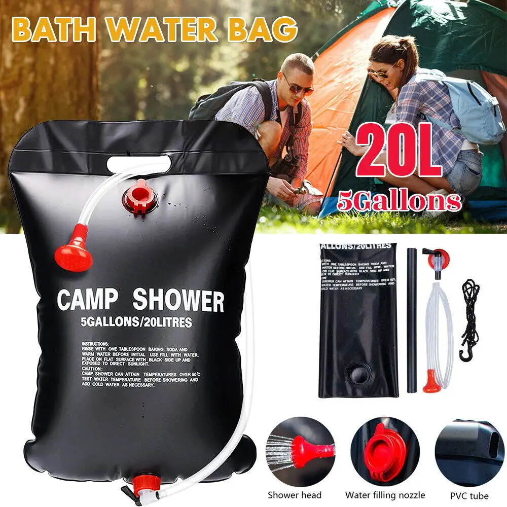 

Outdoor Water Storage Solar Energy Camping Shower Bag Portable Shower Bag Environmentally Friendly Camping Water Bag For Hiking