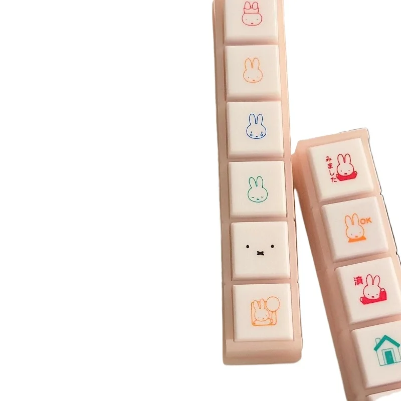 Cartoon Ins Wind Nijntje Konijn Mini Seal Set Student Kawaii Dagboek DIY Decoratie Kinderen Creatief Festival Cadeau