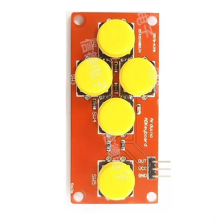 1PCS AD Keyboard Analog Five-key Module Electronic Block Analog Button 5-bit Arduino Sensor Expansion Board