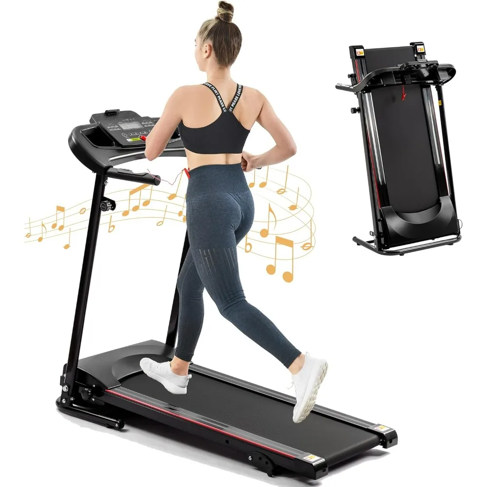 Folding Treadmill for Home,Built-In Speaker, Bluetooth, Auto Incline,	Stainless Steel, free delivery