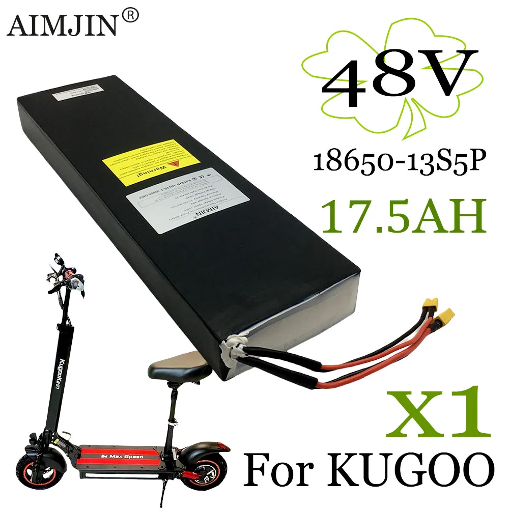 48V 17500mAh Scooter Battery For Kugoo X1/X1 Plus Scooter 13S5P Lithium Battery Pack With BMS