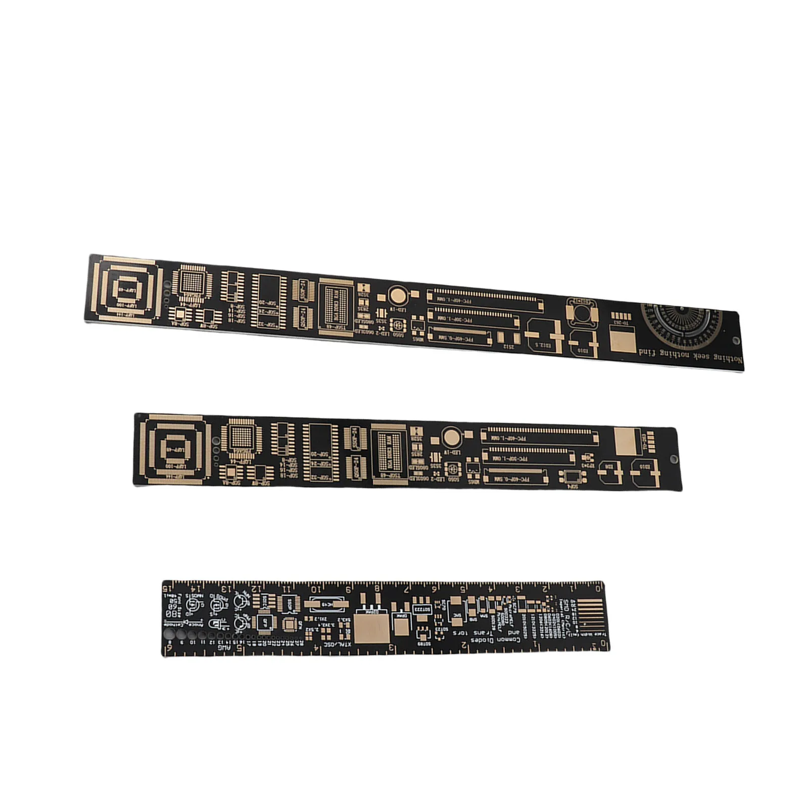 Printed Circuit Board Measuring - Multifunctional Ruler for Electronic Engineers - Precision Machined 10.23in/6.3in/7.87in Sizes