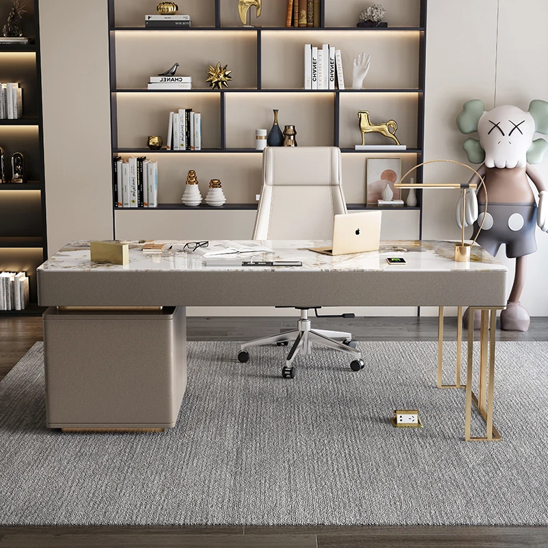 Modern luxury rock slab countertops Computer desk gaming desk office table Room desks Tables pliante study table writing tables