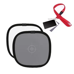 2in1 Grey White Balance Card 12'' 30CM 18% White Balance Card Mini Gray Card Photographic Calibration Camera Checker DSLR
