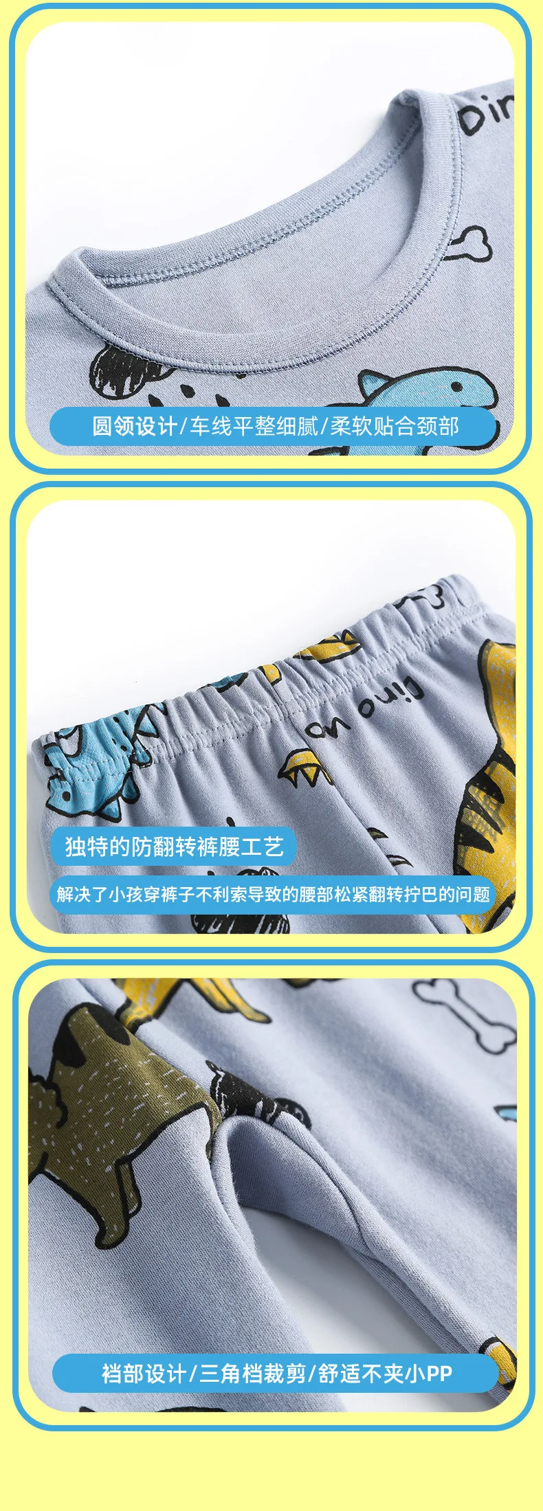 Boys Pajamas Sets 2 to 3 4 5 6 7 8 9 10 11 12 13 Years Cotton Soft Long Sleeve Toddler Boy Pijamas Set Blue Astronaut Pyjamas