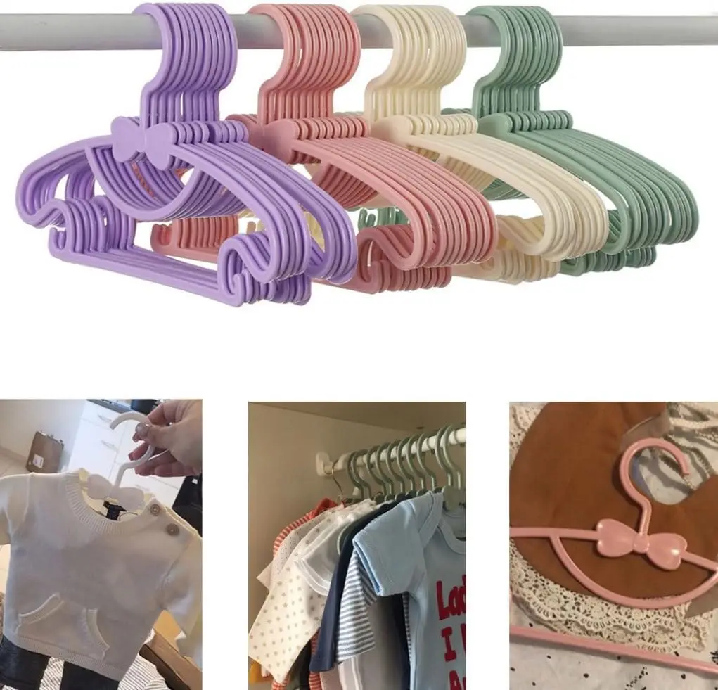 Baby Hangers for Kids Clothes  Durable Plastic Kids Hangers for   Hangers as  Toddler or Infant Clothes Hangers