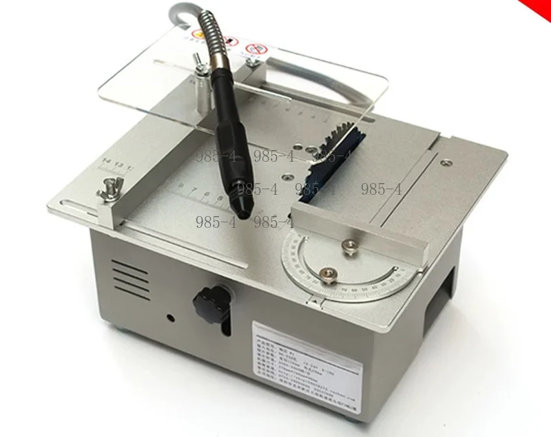 Multifunctional Mini Desktop Saw, High Precision DIY Cutting Tool, 110/220V Compact Table Saw for Wood Acrylic PCB Craft