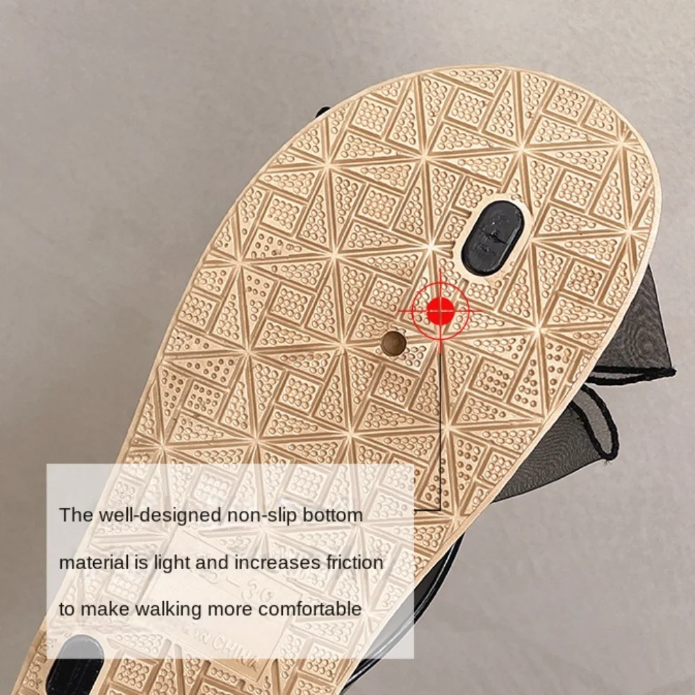 مفتوح اصبع القدم شبكة القوس النعال مقاوم للماء الشارع الشهير منصة الوجه يتخبط عدم الانزلاق لباس خارجي أحذية شاطئ البحر الشرائح الصنادل الفتيات #4