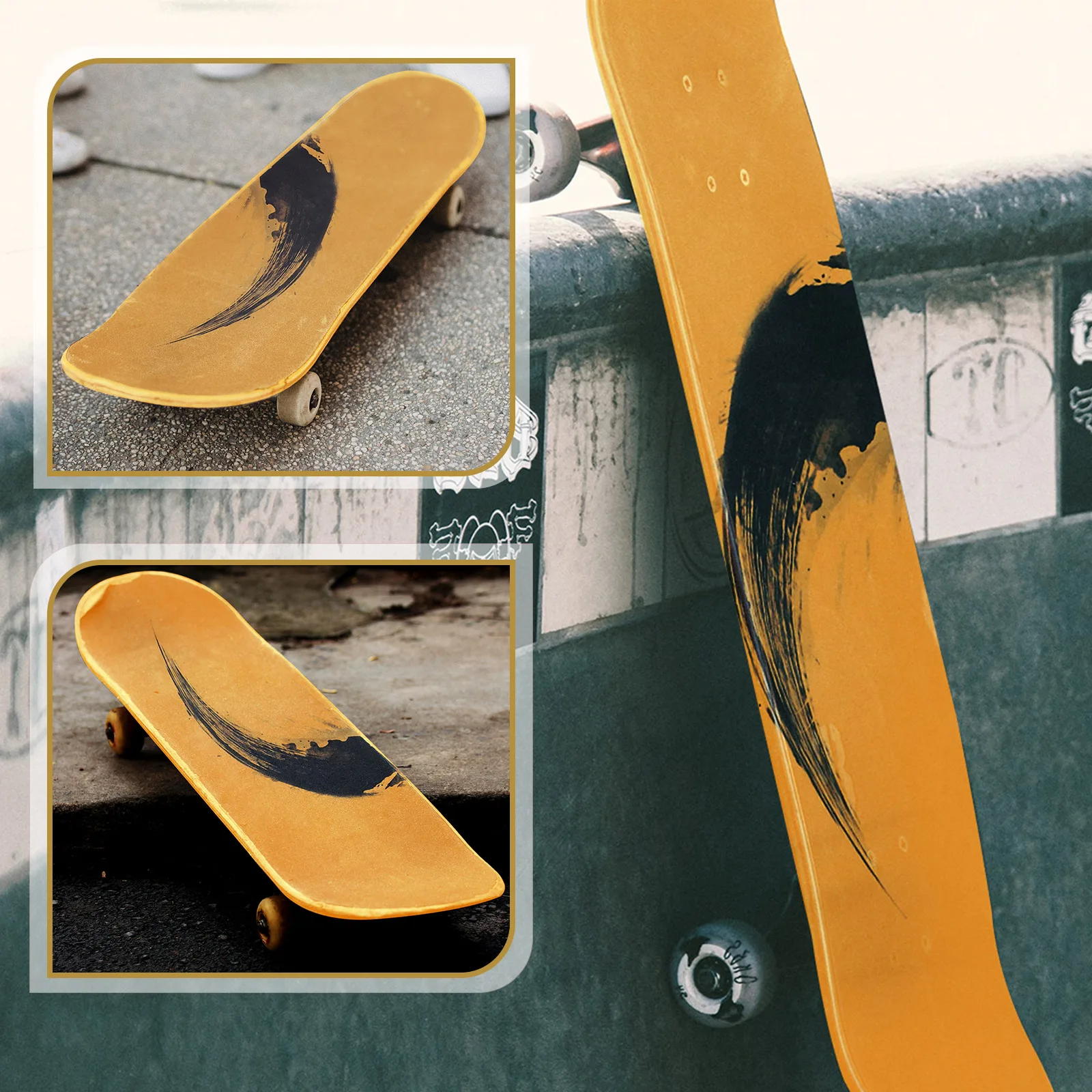 

1pc Grip Tape Sheet Anti-Slip Decorative Sticker For Skateboard Longboard Home Scooter Removable Scratch
