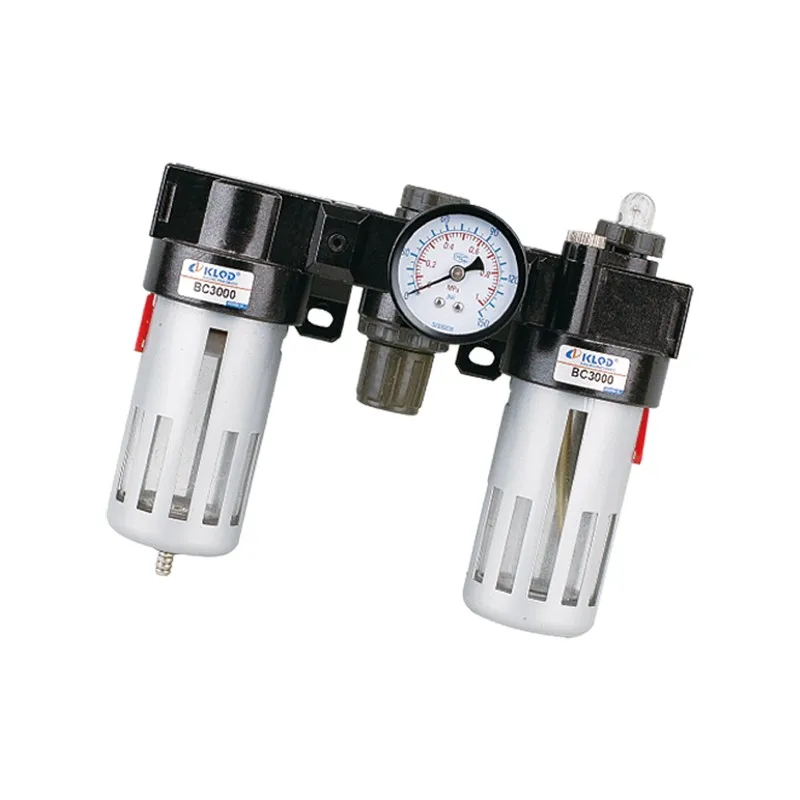 BC series three-point filter combination filter regulator oil lubricator air source processing unit