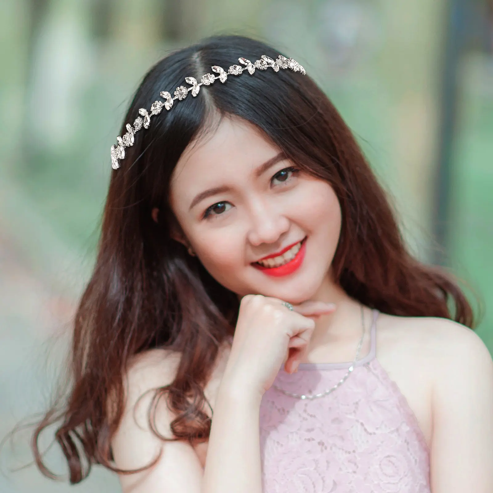 

1 шт. повязка на голову со стразами для женщин, свадебные аксессуары для волос, регулируемая повязка для невесты, головной убор для выпускного вечера, повязки для волос для женщин