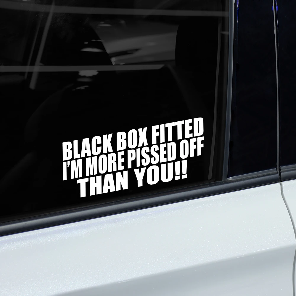 Car Stickers BLACK BOX FITTED FUNNY Auto Whole Body Stickers Color Vinyl Films PVC Decorative Decals Auto Exterior Accessories