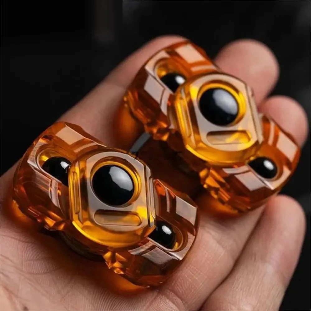 WANWU EDC PEI Fidget Spinner Marching Robot Button Steel Ball Fingertip Gyro Decompression Toys Fidget Toys For Adults Gift