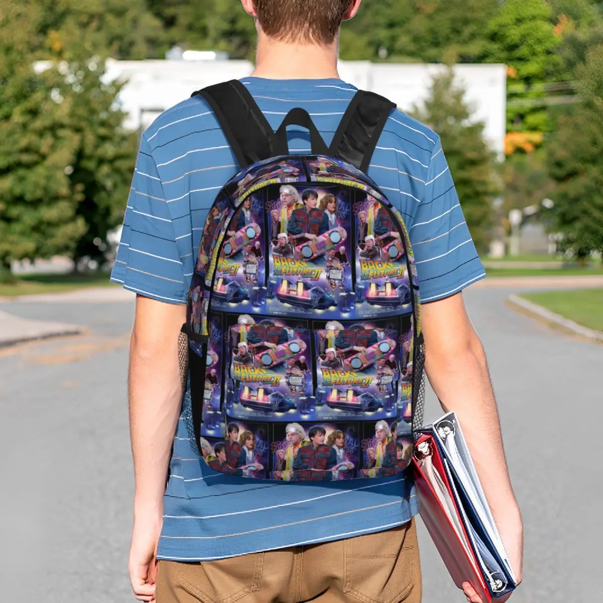 Back To The Future Backpack Student BookBag Men Women School Bag Computer Shoulder Bags