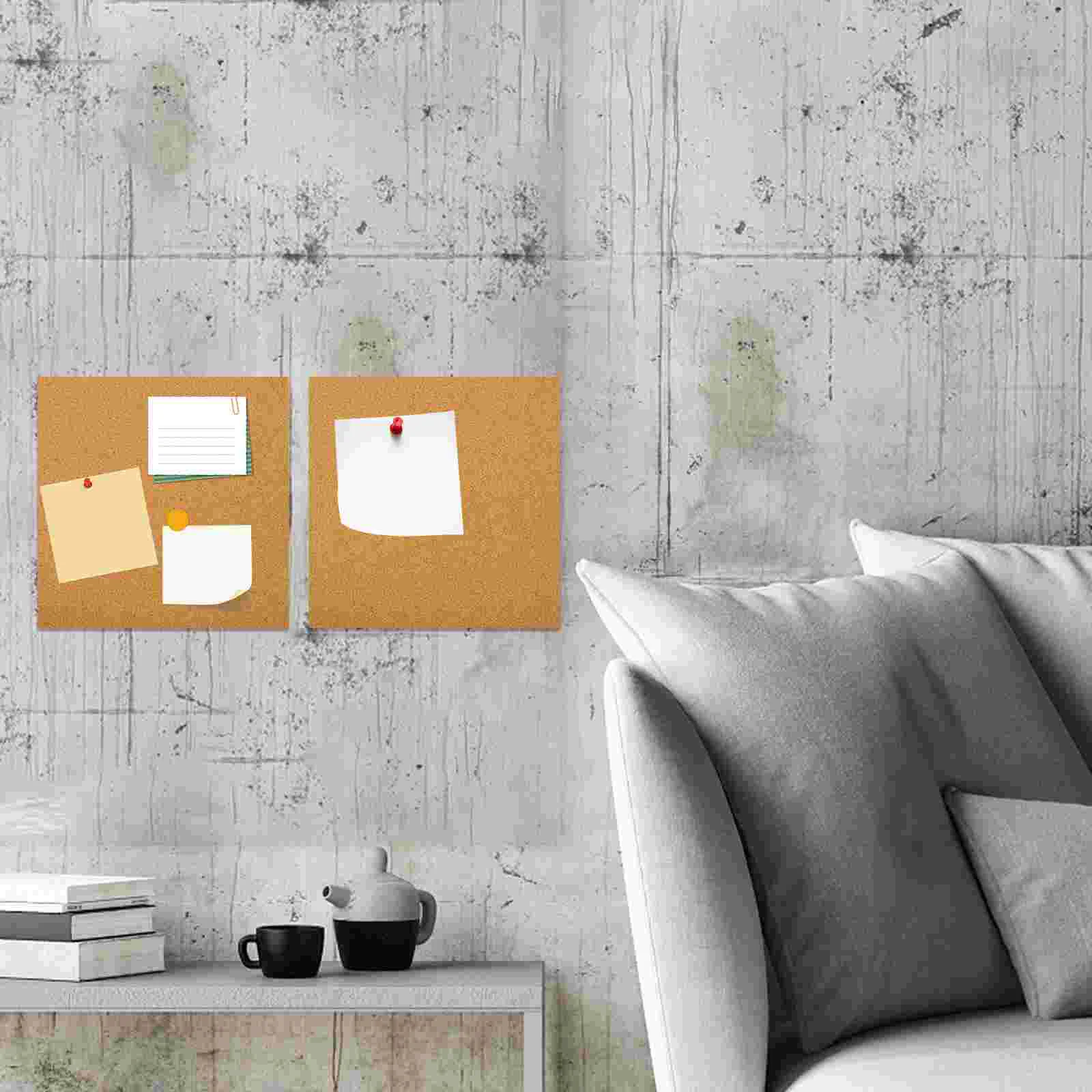Corkboard Accessories Creative Message Boards for Walls Tiles Self-adhesive Bulletin Coasters