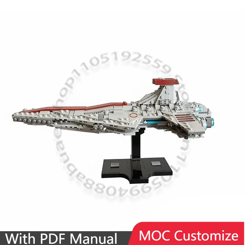

699 PCS Star Battle Midi-Scale Battle Cruiser MOC Customize Modular Building Block Simple Technology DIY Boys Holiday Toy Gifts