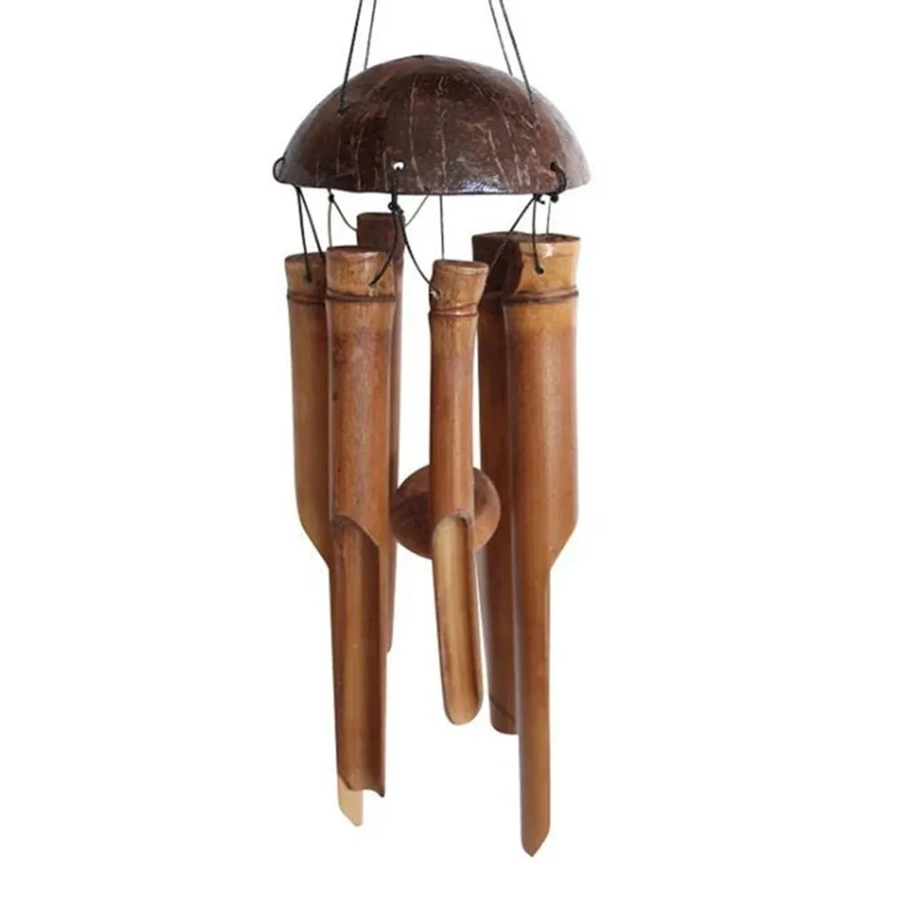 New Practical Tree Garden Home Wind Chime Visual Appeal for weather-resistant Yellow Chime Beautiful Sound New