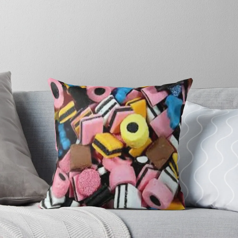 liquorice allsorts Throw Pillow luxury decor christmas pillow case