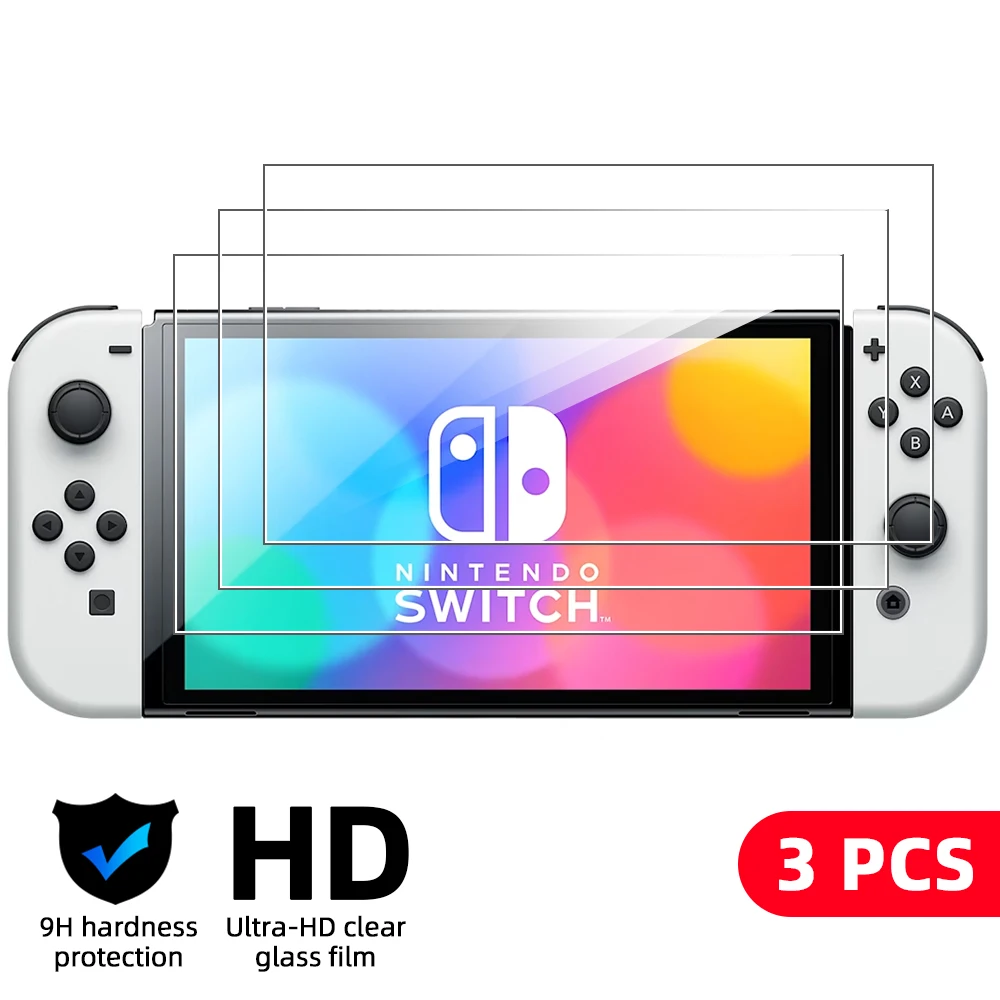 9H gehärtetes Glas für Nintendo Switch OLED Switch2 2 Displayschutzfolie, HD Clear Anti-Scratch Protective Glass Film Zubehör