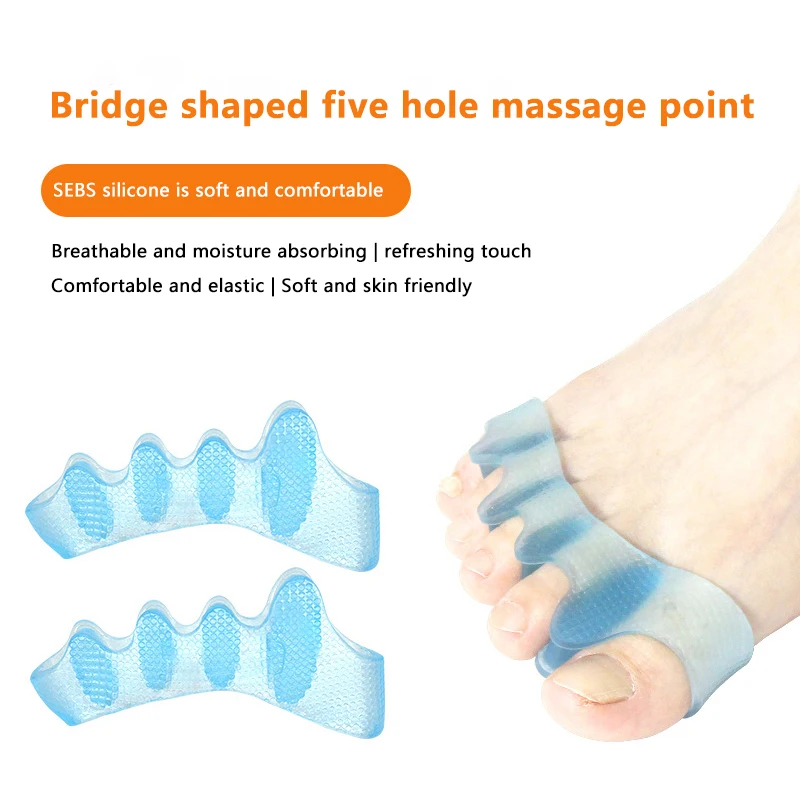 أروح الإبهام الضابط العناية بالقدم اكسسوارات فاصل أصابع القدم مصحح الاطفال تو حامي فاصل