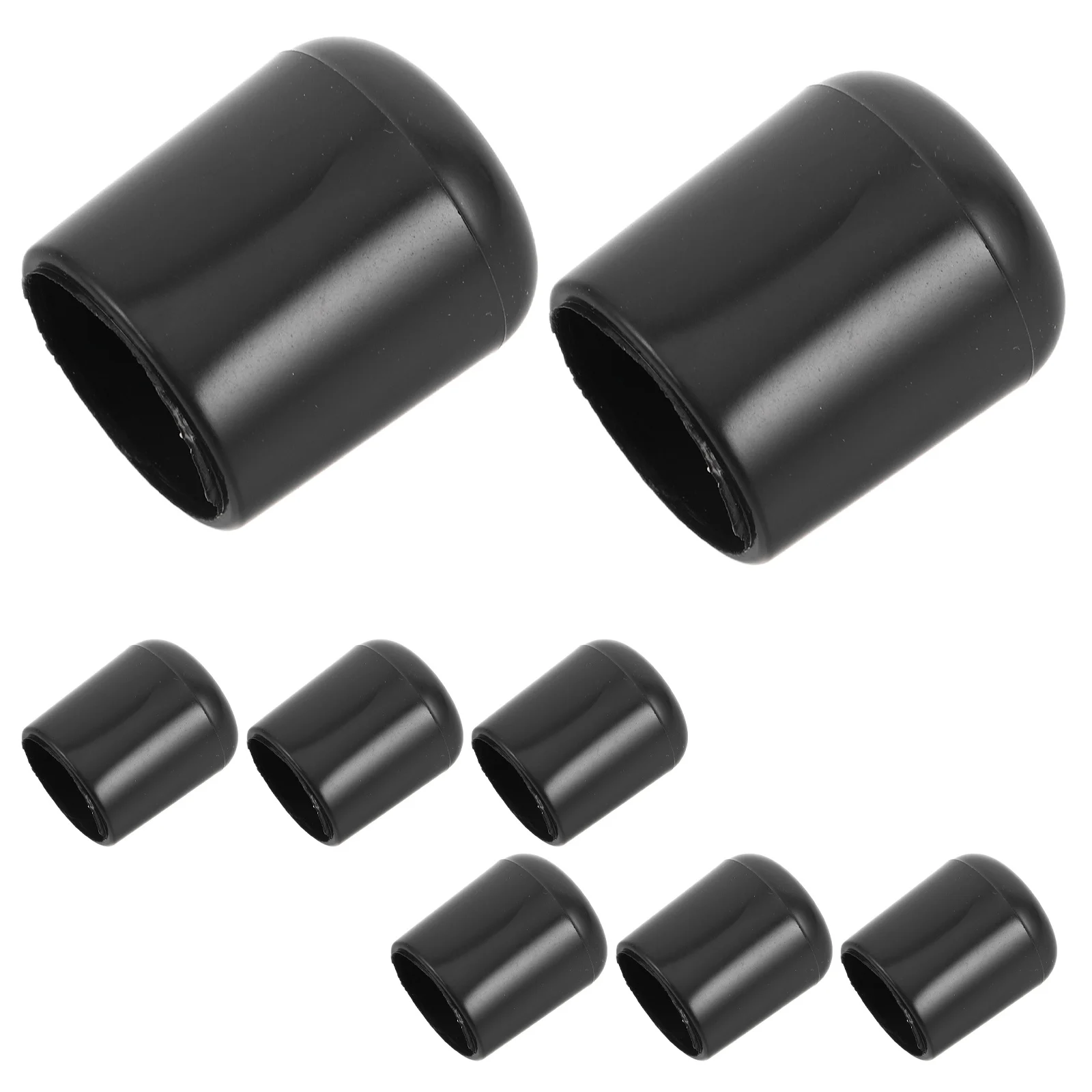 

8 pcs Reusable Plastic Chair Leg Caps Round Furniture Floor Protectors For Indoor Outdoor Use Table Stool Leg Covers Replacement